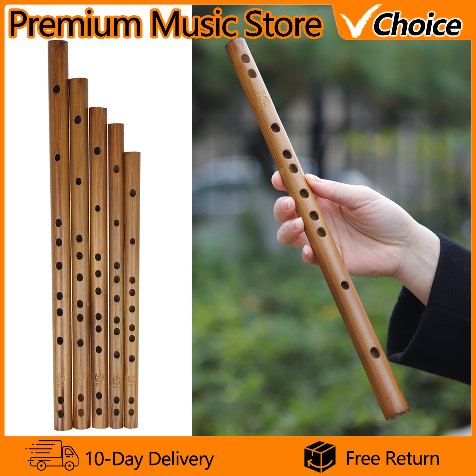 Musical Instrument Trombone - M MBAT Bamboo Flute Piccolo Professional