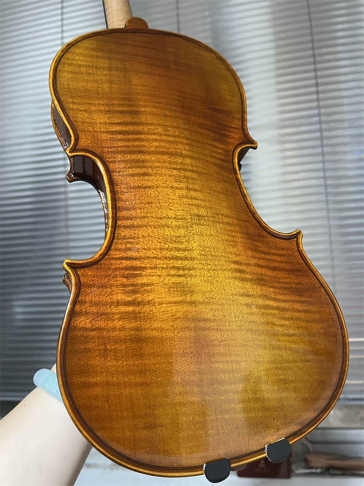 Musical Instrument Violin - Lady Use One-Piece Back Wood Hand