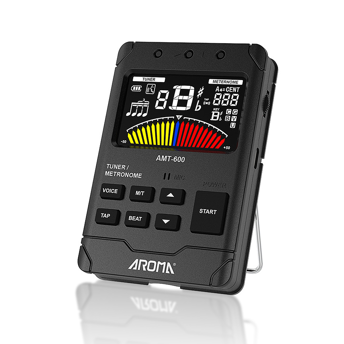 Musical Instrument Vector - AROMA AMT-600 Rechargeable Tuner Metronome –