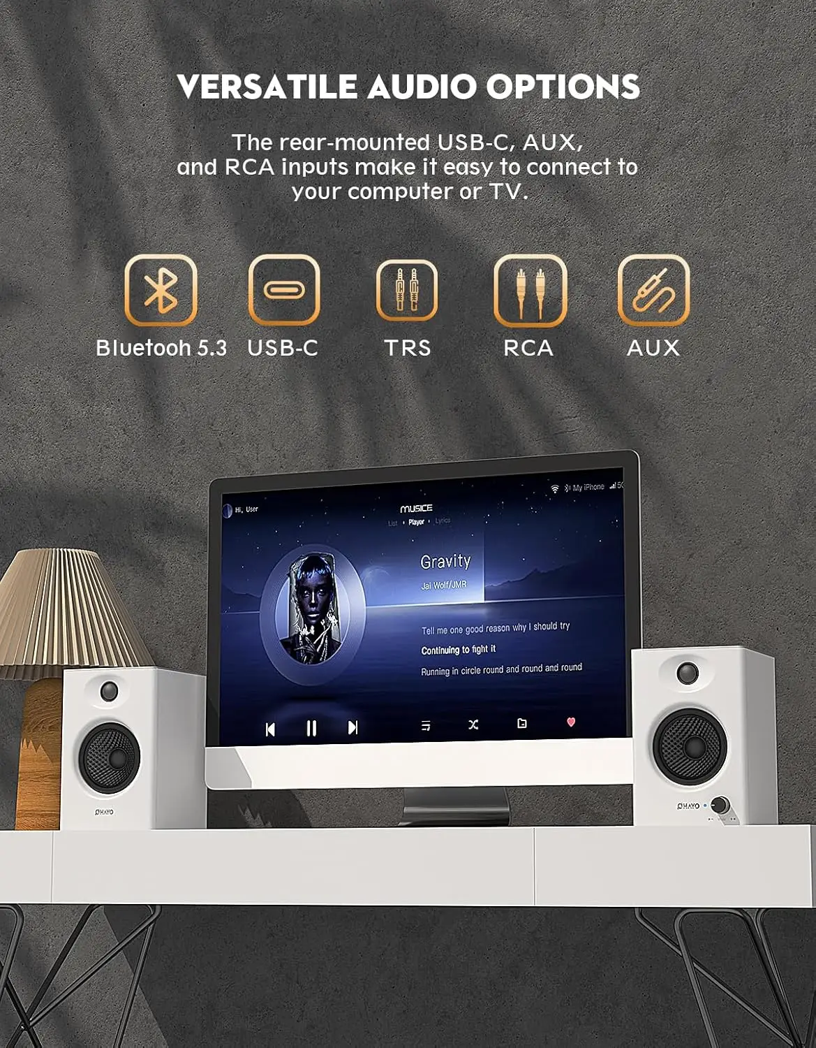 OHAYO 60W Computer Speakers fo – Musical Instrument Vector recenzja i cena