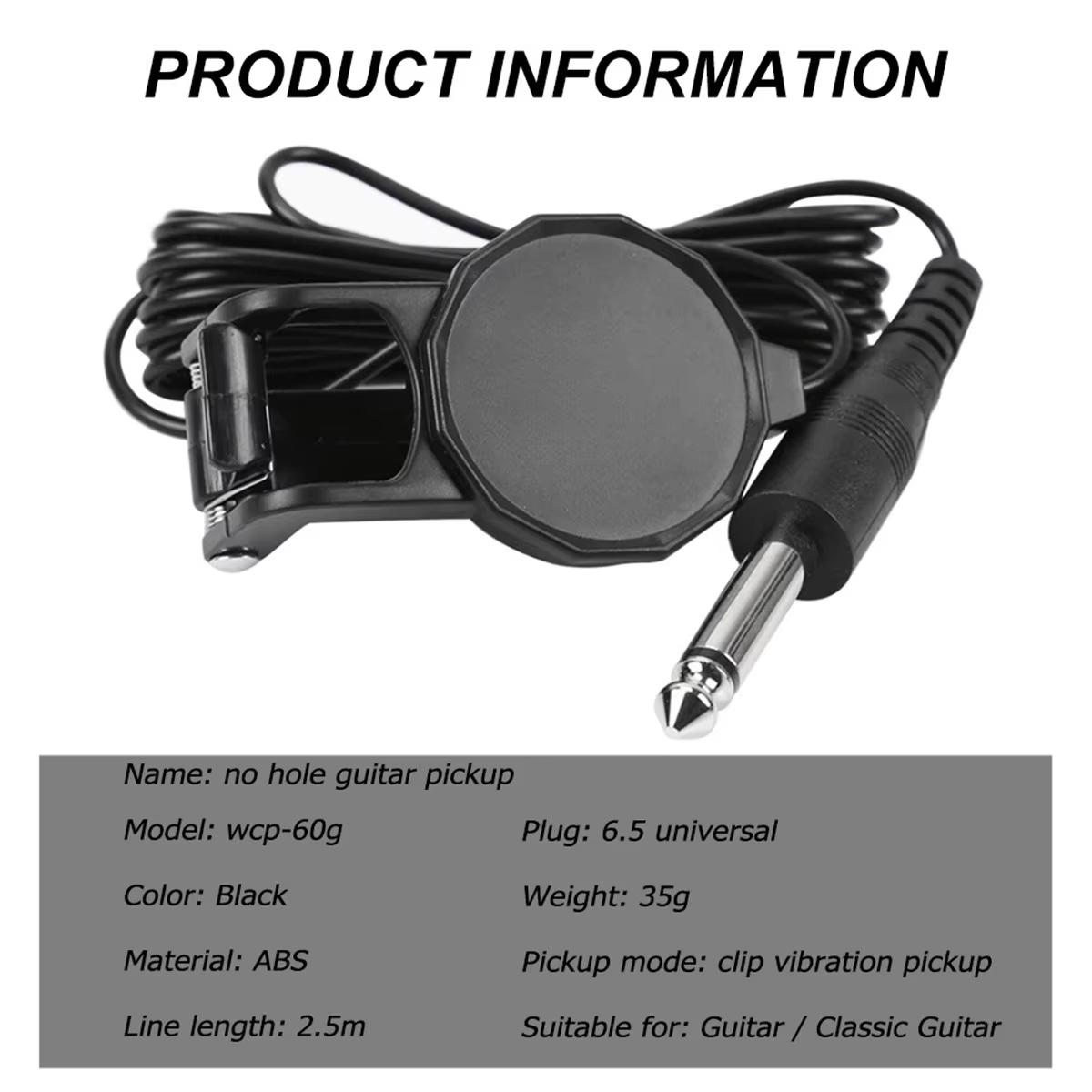 Audio Jack Clip On Pickup/2.5  – Musical Instrument Violin recenzja i cena