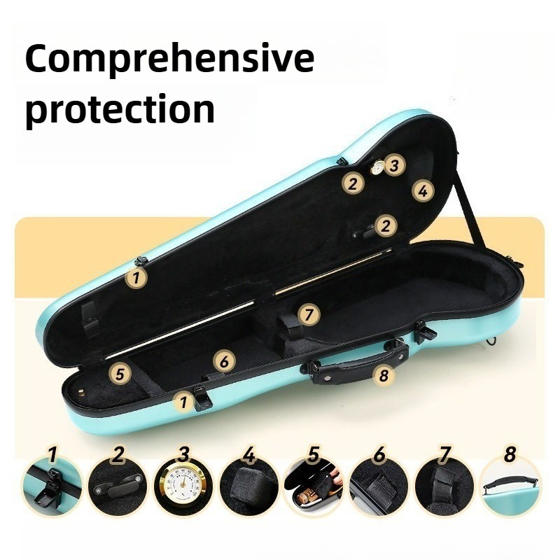 Carbon Fiber Violin Case Anti  – Musical Instrument Violin recenzja i cena