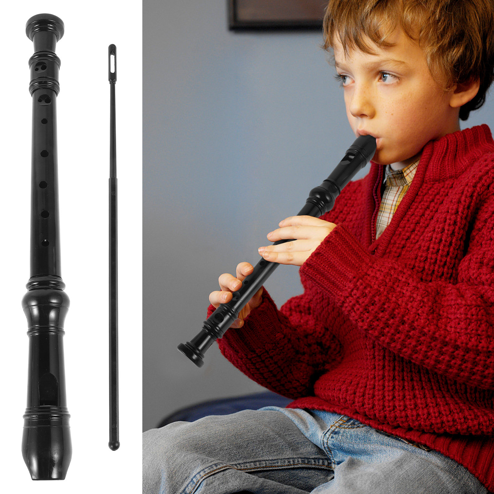 8 Hole Transparent Black Sopra – Soprano Recorder Plastic recenzja i cena