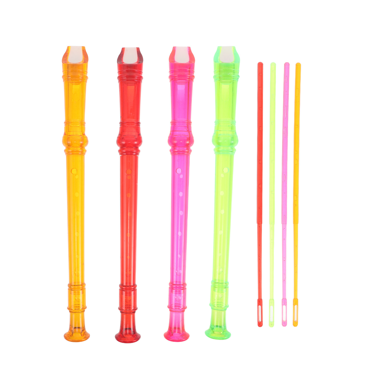 4Pcs Vibrant Transparent Sopra – Soprano Recorder Plastic recenzja i cena