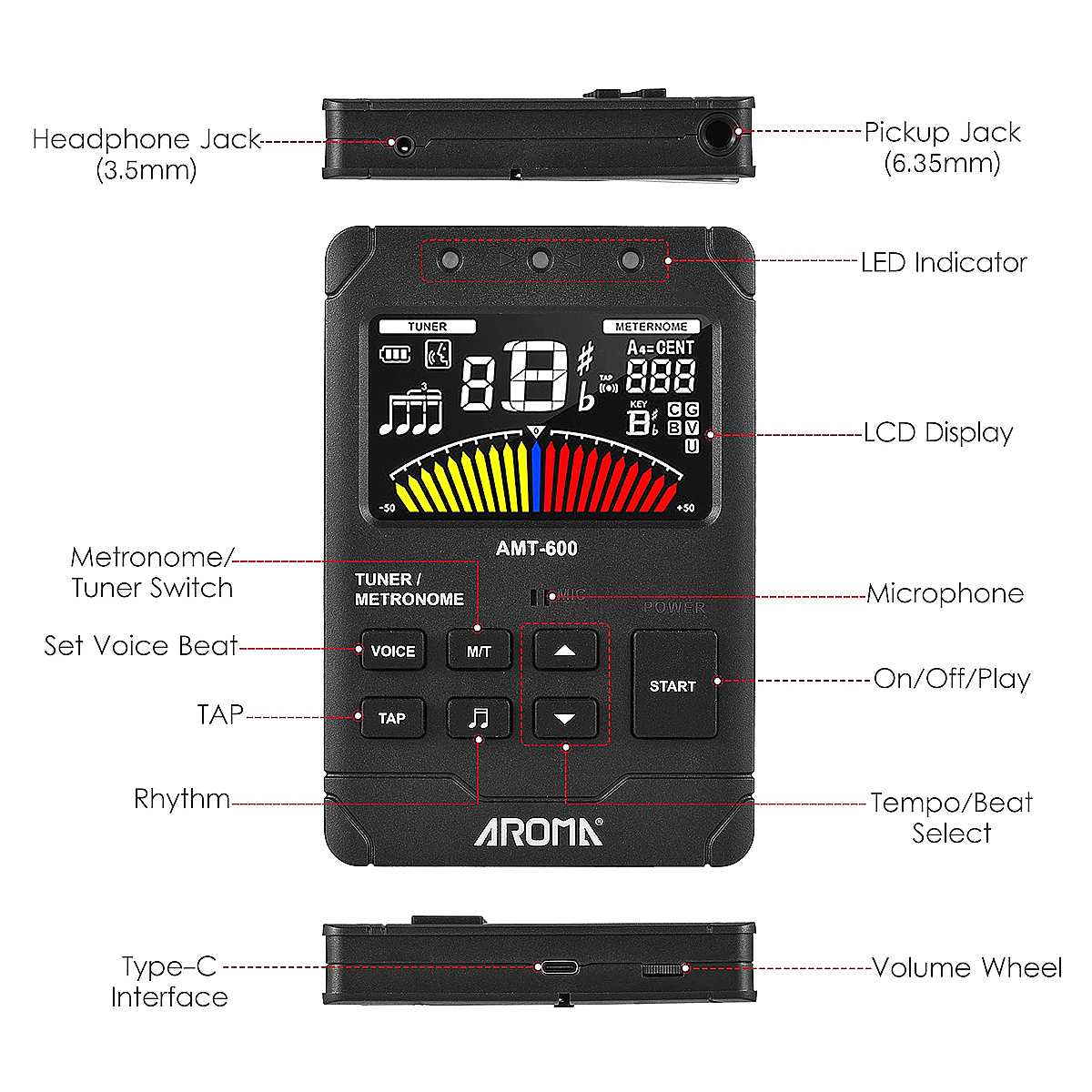 AROMA AMT-600 Rechargeable Tun – Musical Instrument Vector recenzja i cena