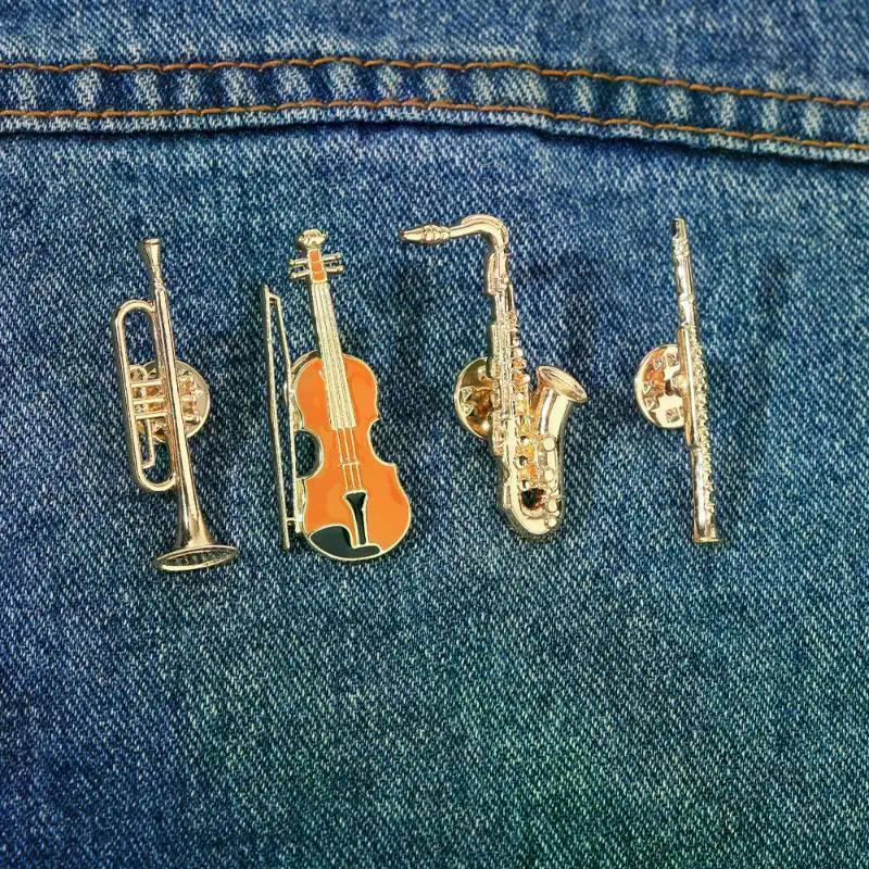 1Pcs Symphony Orchestra Badge  – Musical Instrument Oboe recenzja i cena