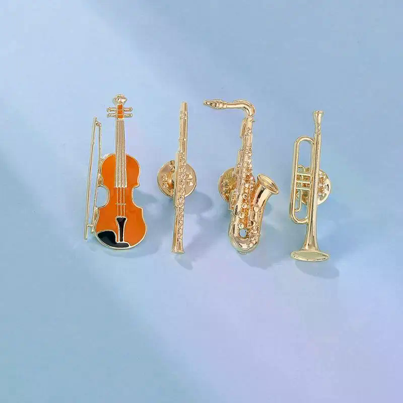 1Pcs Symphony Orchestra Badge  – Musical Instrument Oboe recenzja i cena